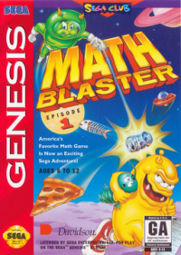 Math Blaster Episode 1 Sega Genesis US box art